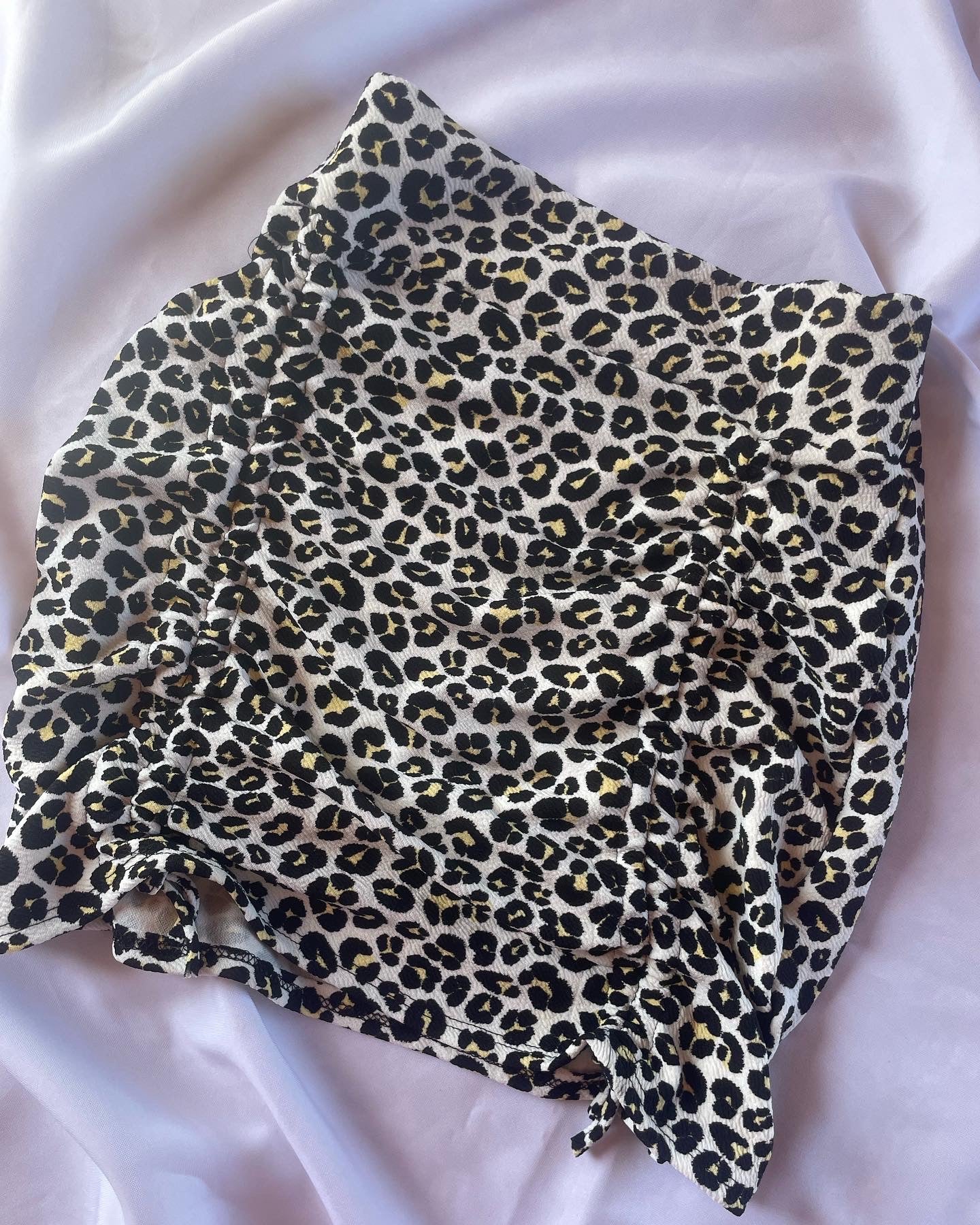 Falda RIB Print Blanco