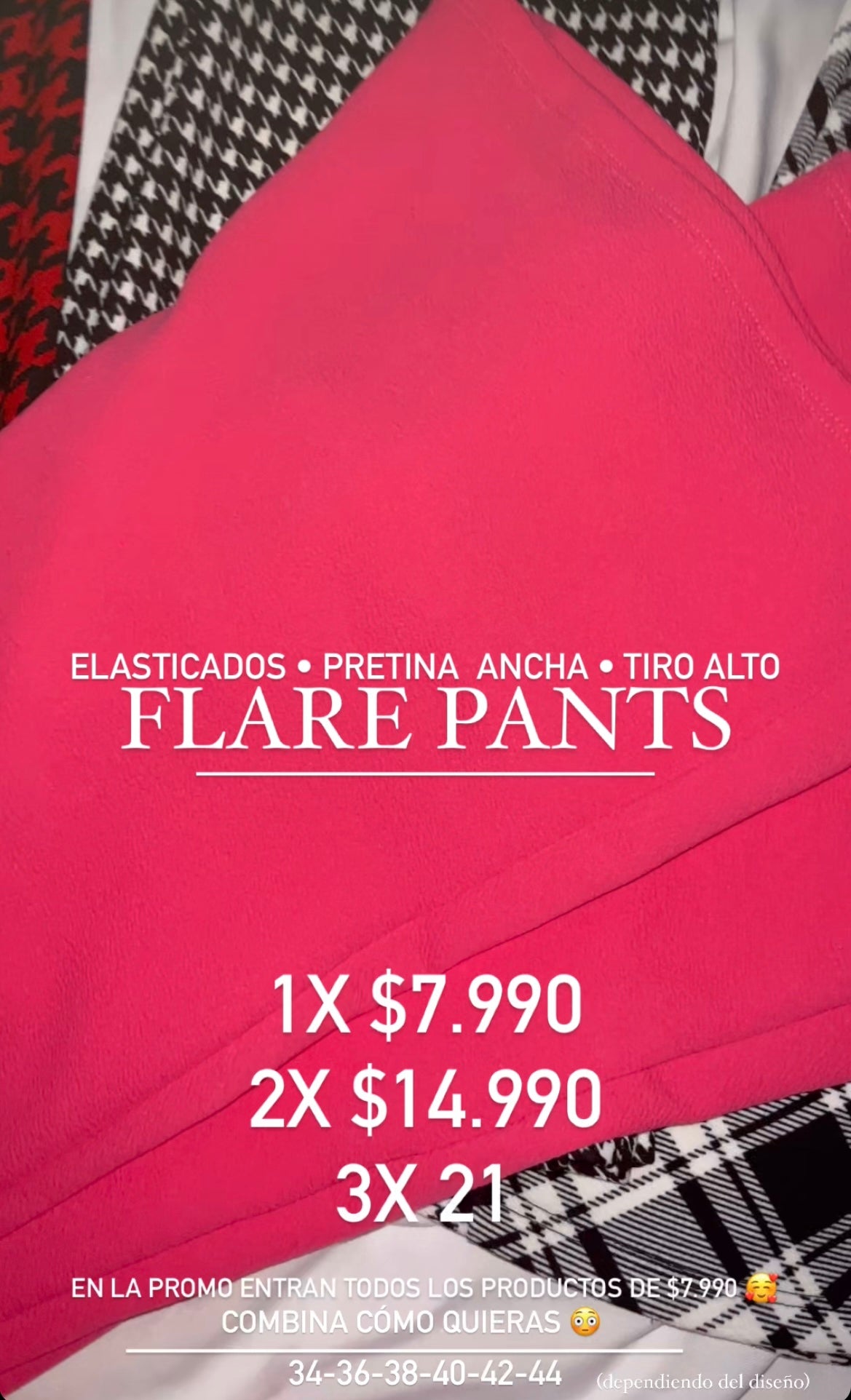 Flare Pant Sofía Fucsia