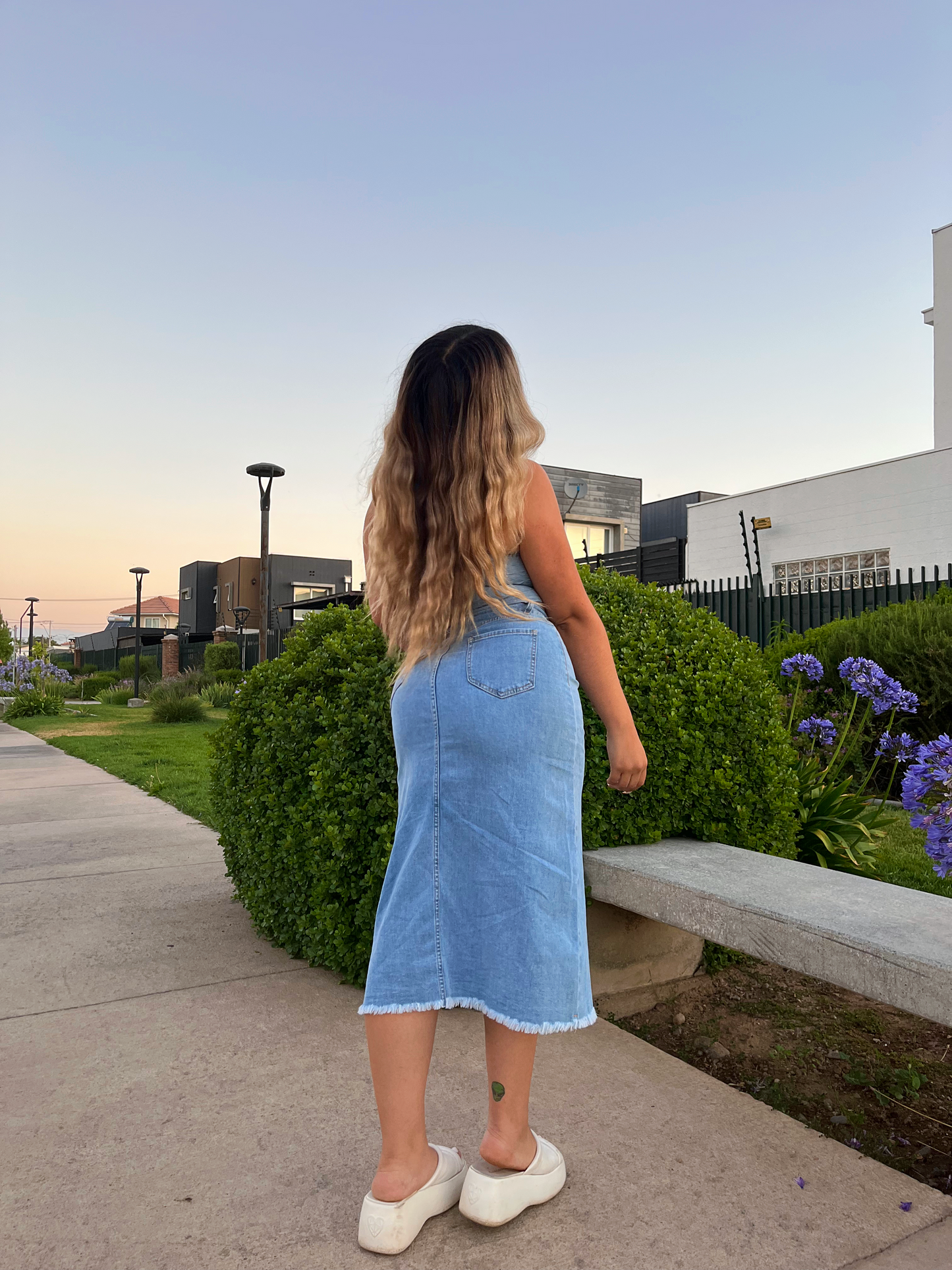 Falda Larga Denim