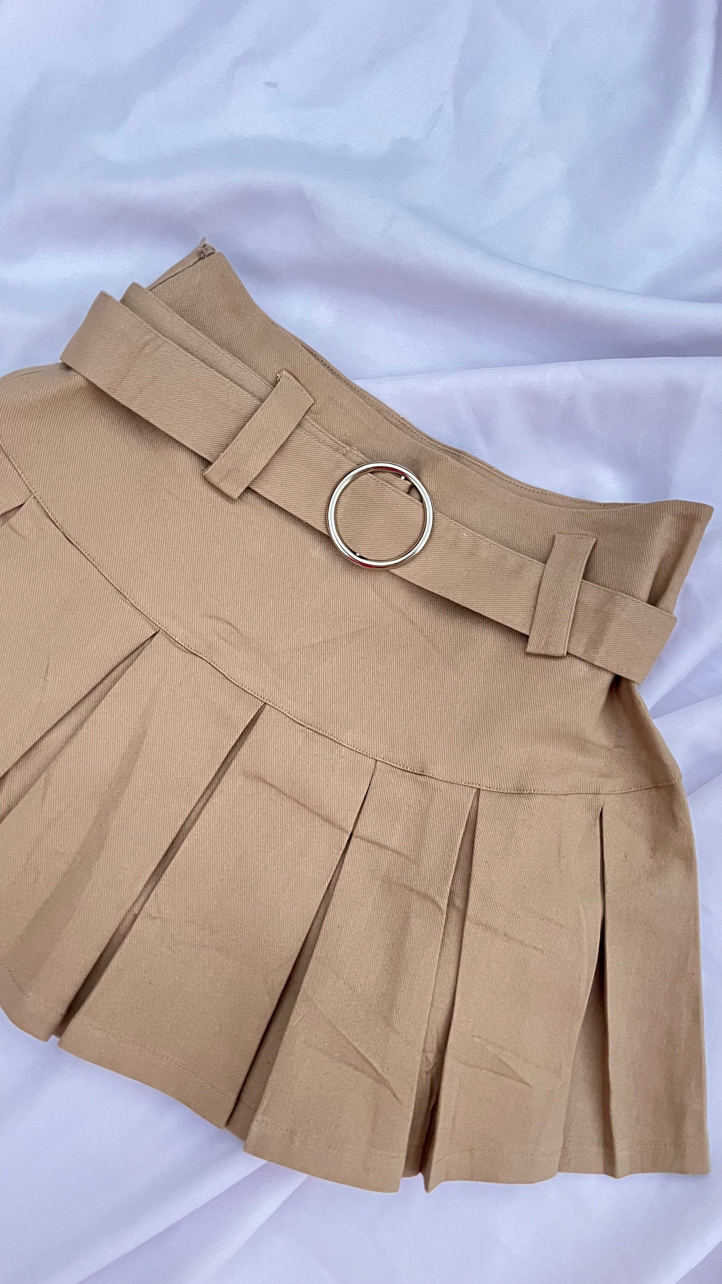 Falda Short Tableada