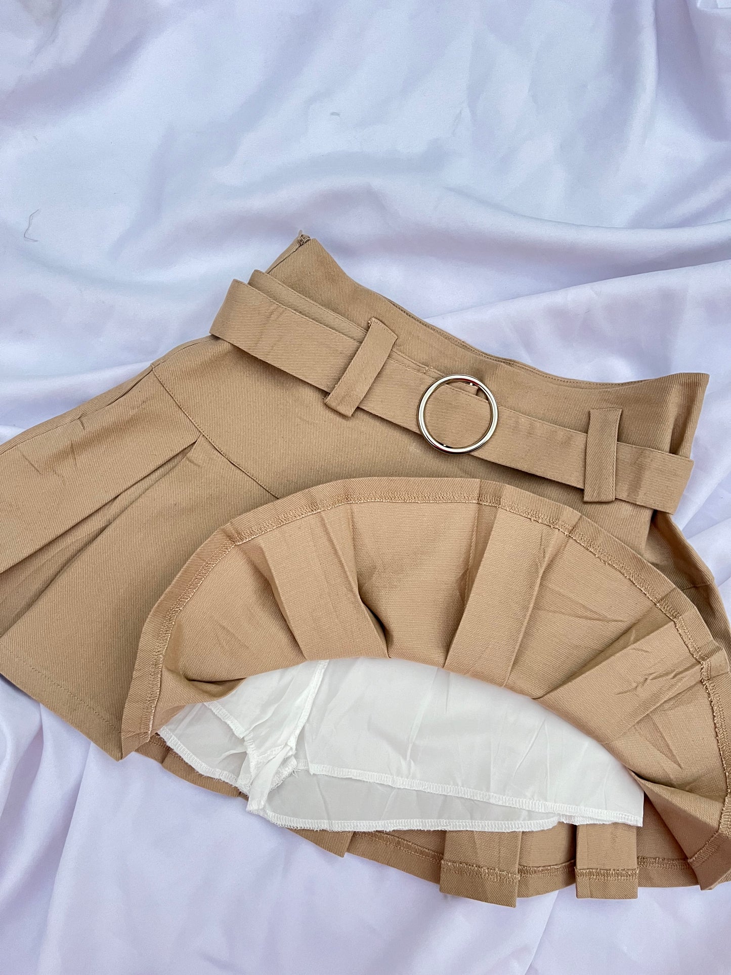 Falda Short Tableada