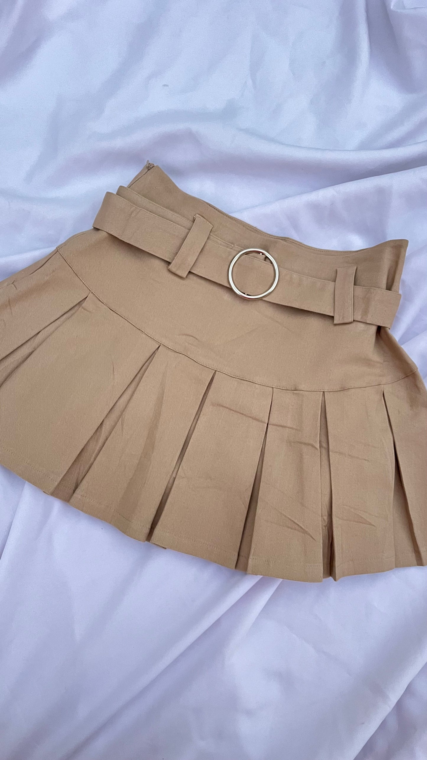 Falda Short Tableada