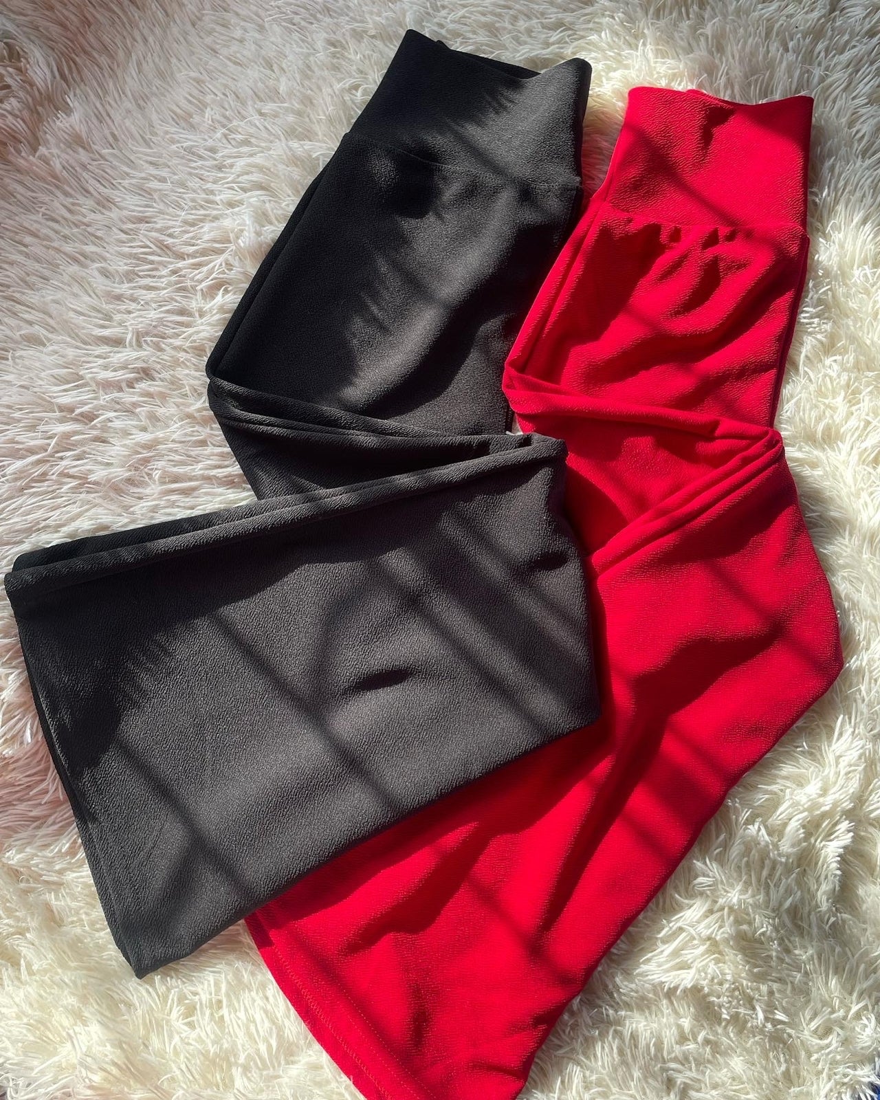 Flare Pants Roja Elasticada