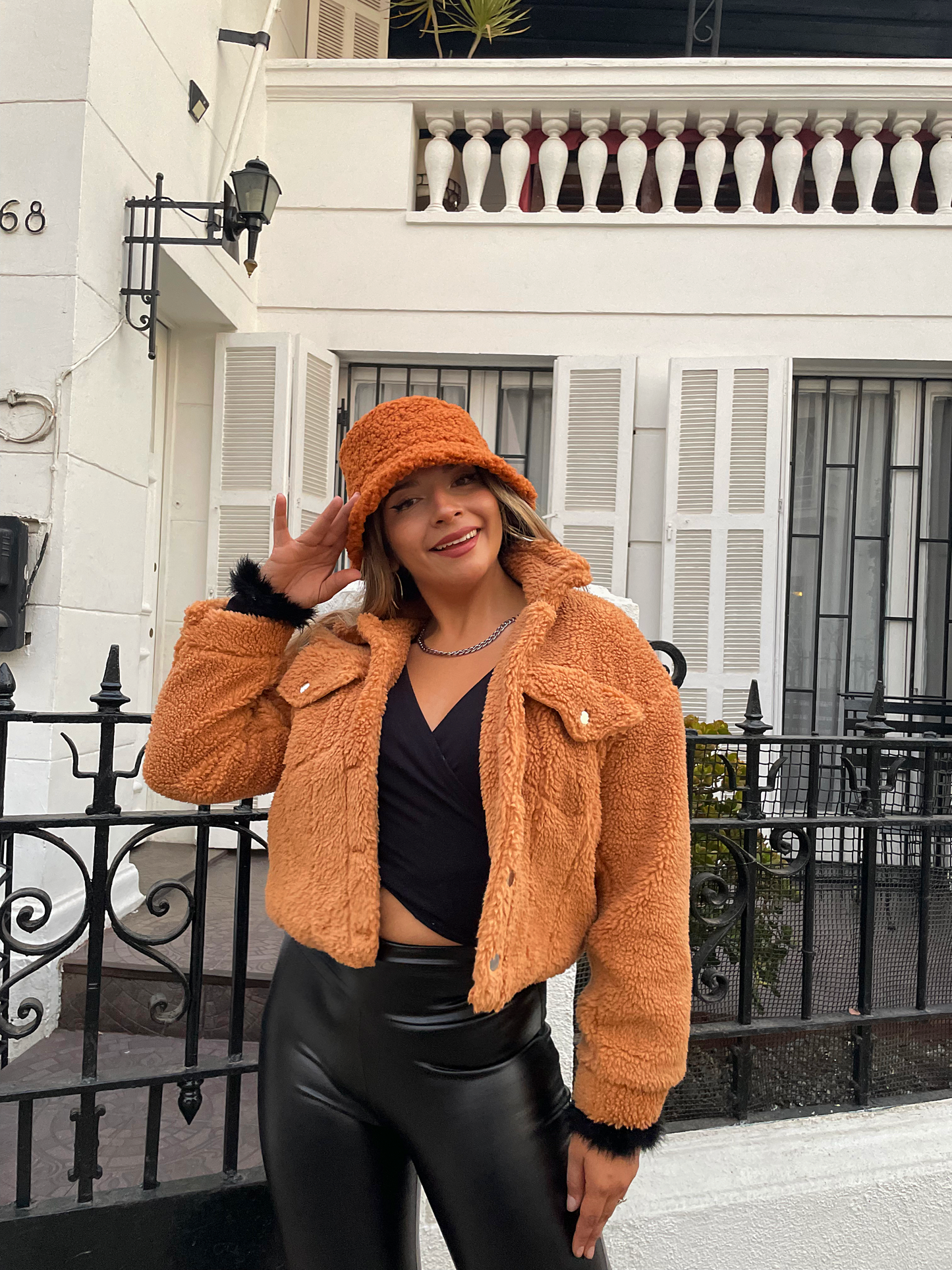 Chaqueta Teddy Caramel