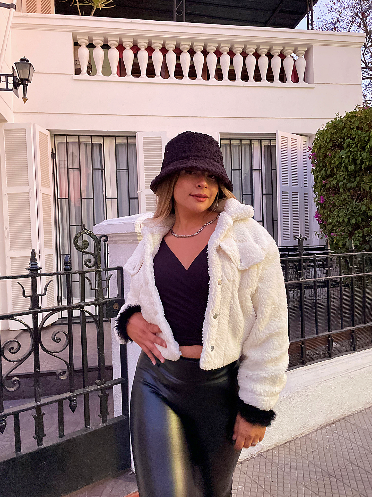 Chaqueta Teddy Blanca