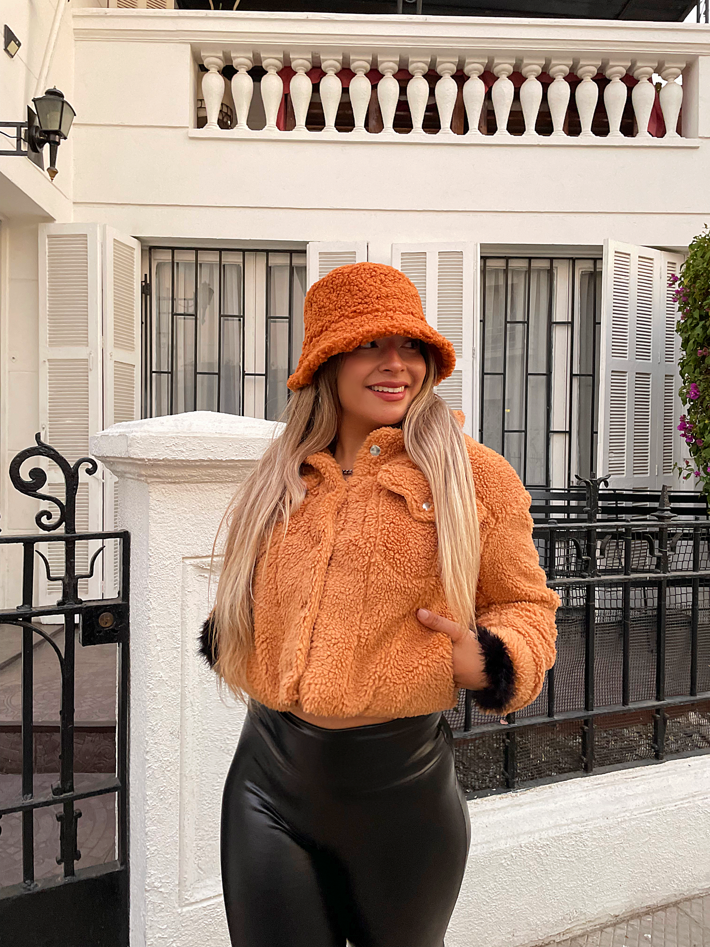 Chaqueta Teddy Caramel