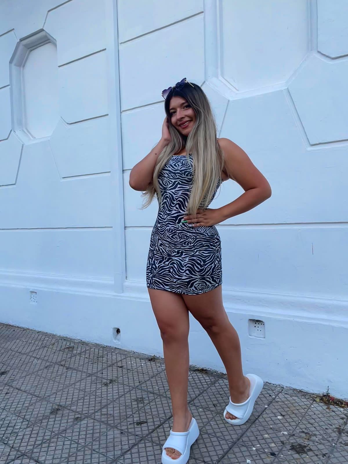 Vestido Cebra Lycra Suplex