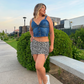 Falda RIB Print Blanco