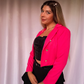 Mini Blazer Crop Fucsia