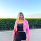 Mini Blazer Crop Rosado