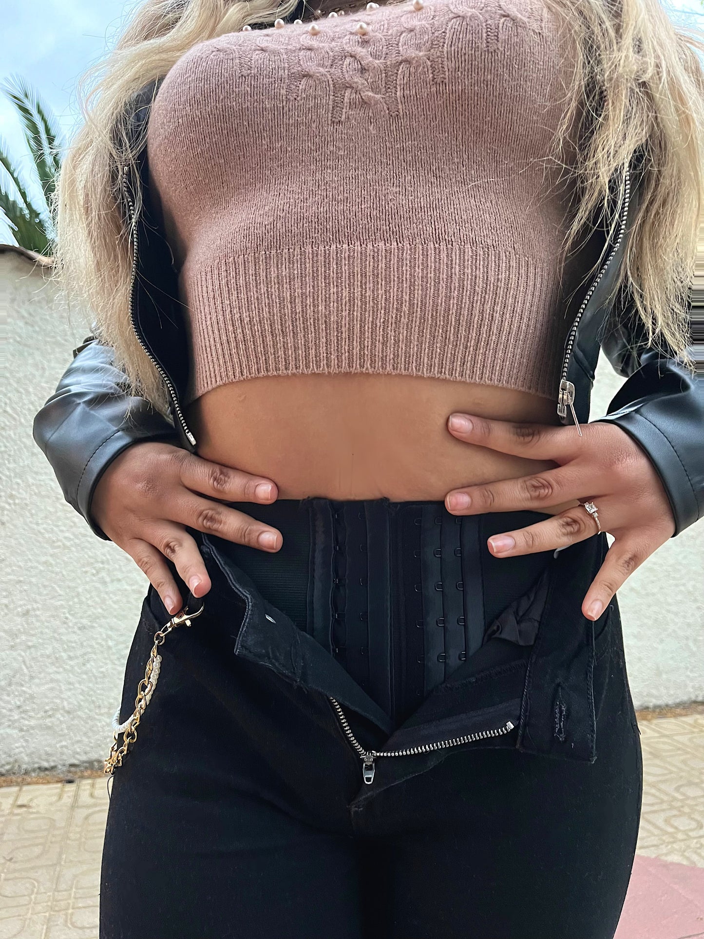 Jeans Faja Interna Negro