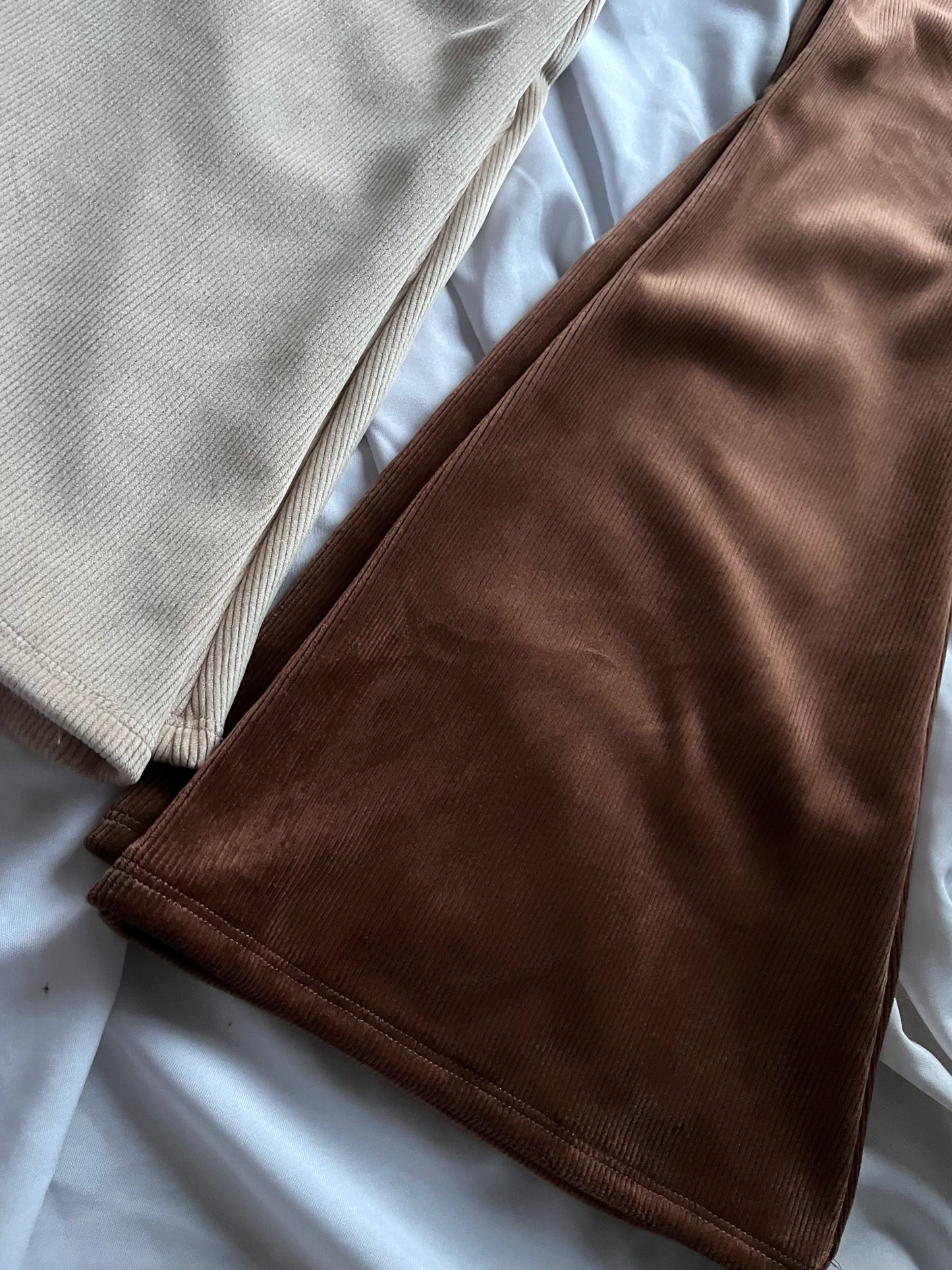 Flare Pants Cotelé