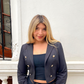 Mini Blazer Crop Negro