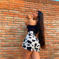 Falda Short Animal Print Vaquita