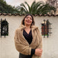 Chaqueta Liviana Peluda Café Claro