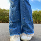 Jeans Wide Leg Butterfly
